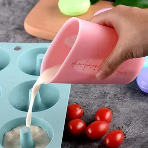 Silicone Measuring Cup Set250ML  Capacity, Durable Kitchen Tool, Precise Measurement for Cooking & Baking Needs