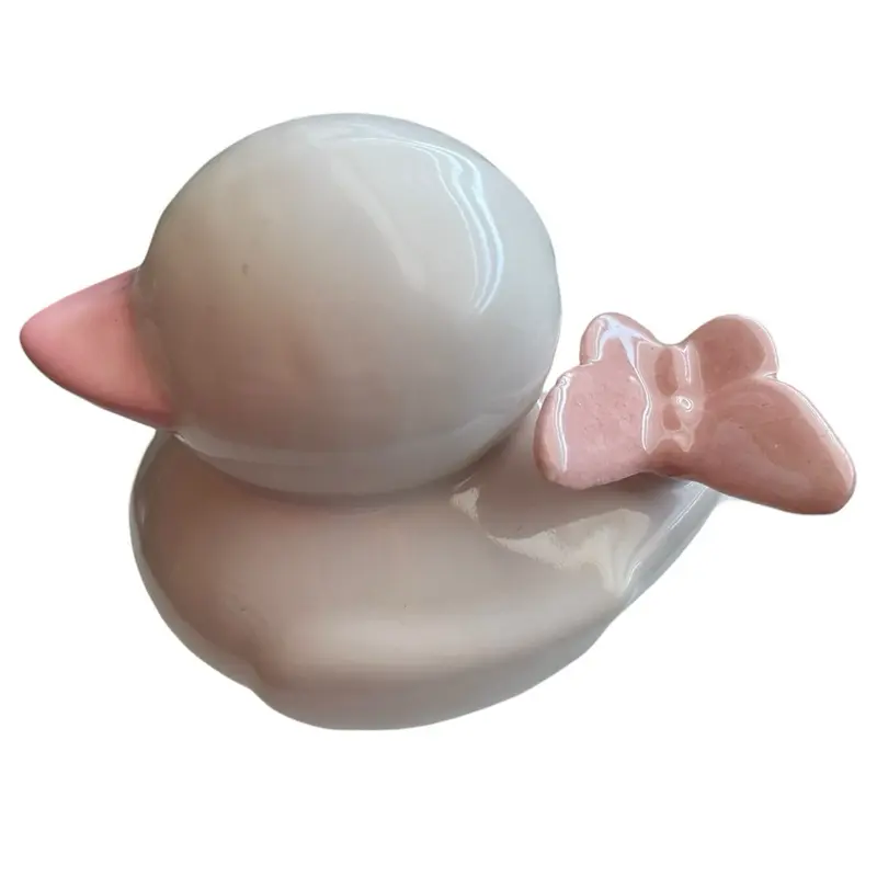 Ceramic Duck, Decorative Tabletop Ornament for Living Room, Cute Handcrafted Animal Figurine