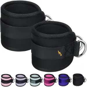 Ankle Strap for  Machine, Ankle Resistance Bands,  Kick  Straps for Gym, Glute Workouts,  Extensions, Adjustable Straps with Neoprene Padding