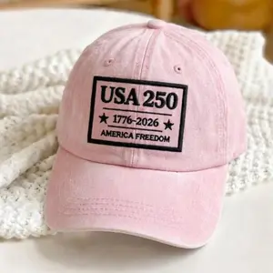 USA 250th Anniversary Embroidered Cap  1776–2026 Patriotic Hat  Independence Day Gift