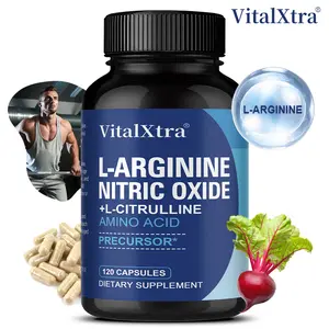 Arginine health supplement - supports overall health and muscle health 120 Capsules