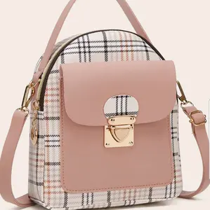 Out There Fashion Backpack Handbag PU Leather Striped