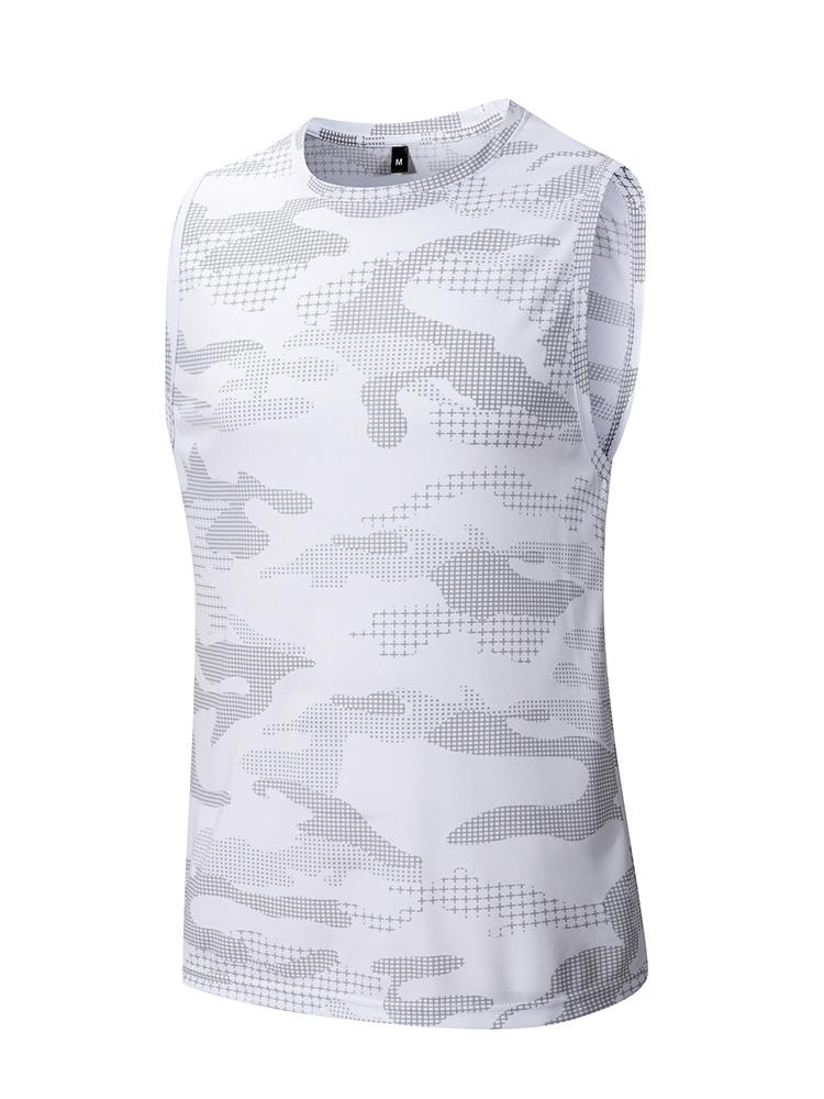 Cool Camouflage Tank Top Men's Cool Breathable Sleeveless Fitness Tank for Menswear Vests
