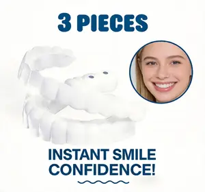 Non-Medical Snap-On Veneers Temporary Tooth Replacement & Gap Filler  Natural Looking & Comfortable Fit for a Confident Beautiful Smile instantly enhance visual appeal Reusable Easy Moldable Accessory