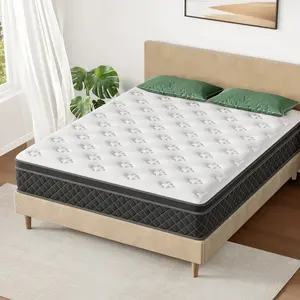 Pocket Spring  Medium Firm Breathable Quiet Sleep with Lumbar  Vacuum Compression Mattress high-quality glass fiber back pain twin Hybrid Memory Foam Set boxed cool Multi-Level Coil king gel bed alaskan size ergonomic design full queen mattress california