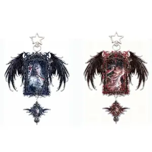 Love  and Deepspace Fanmade Qin CheAcrylic  Keychain (Silver Wing / Requiem)Decorative  Collectible Gift