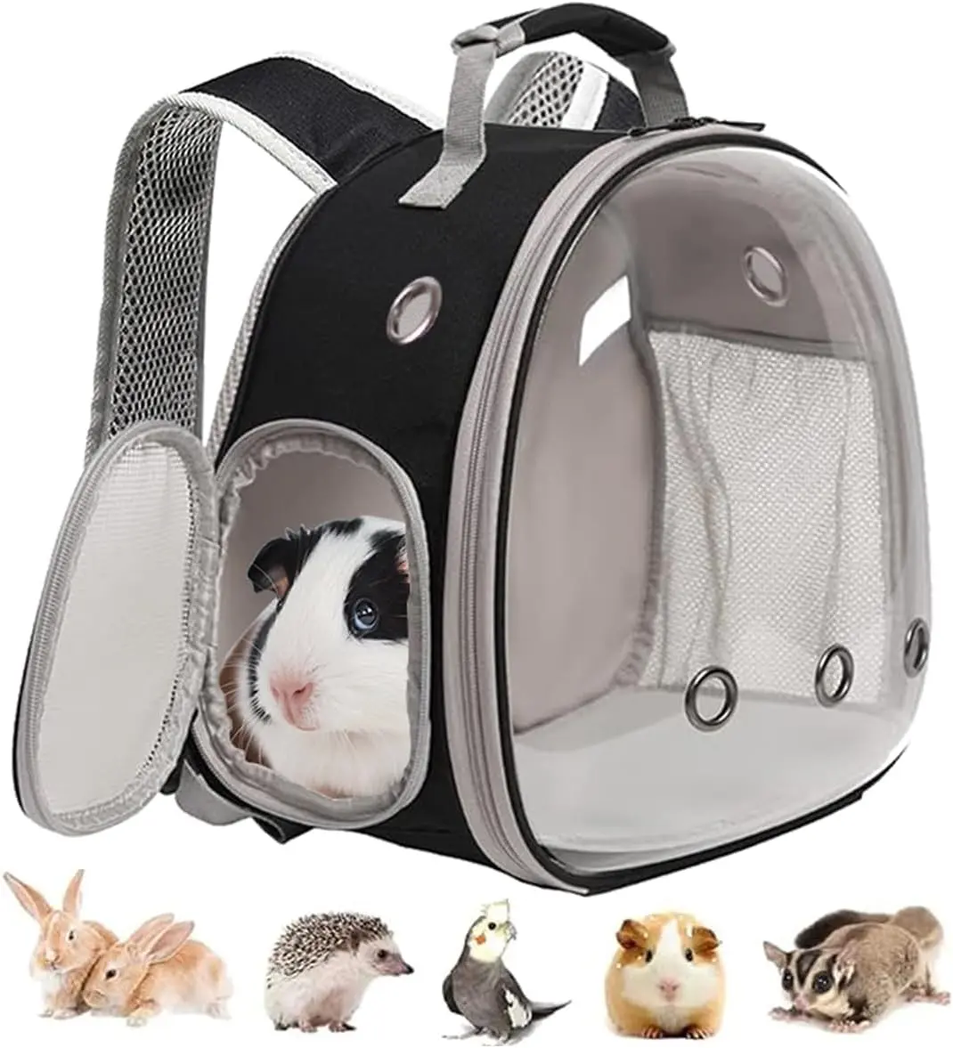 Guinea Pig Backpack, Space Capsule Bubble Window Small Backpack for Guinea Pig, Bird Bunny Guinea Pig Backpack, Space Capsule Bubble Window Small Backpack for Guinea Pig, Bird Bunny