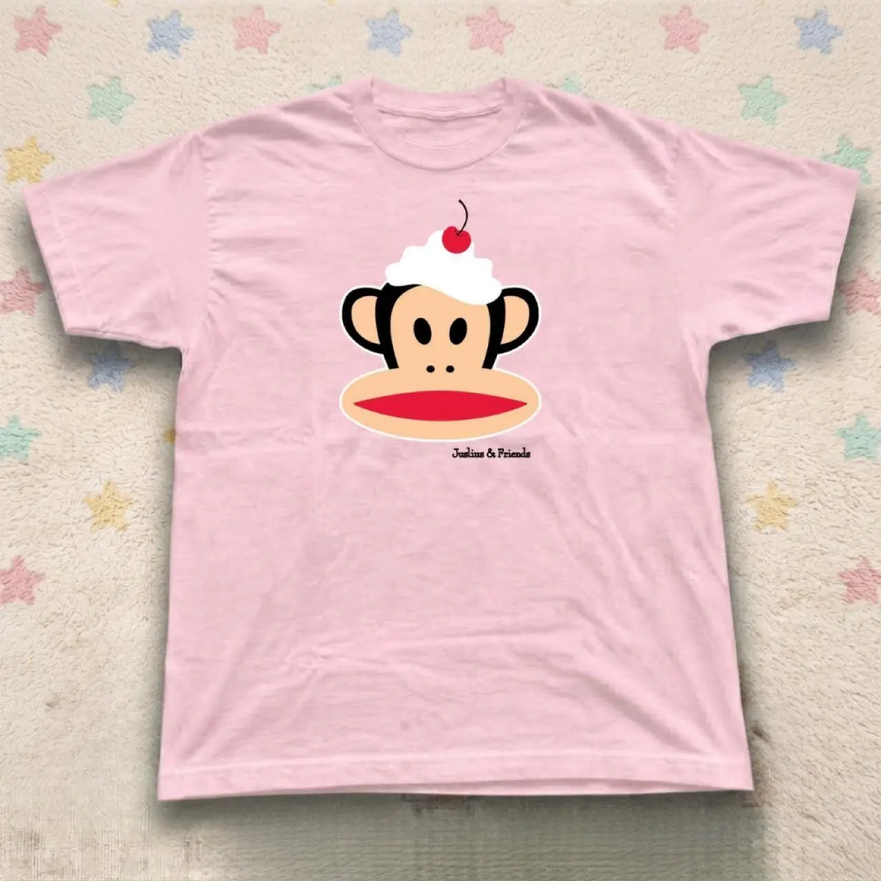 Pink Paul Frank Julius & Friends cotton t-shirt