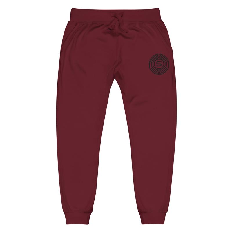 Unisex fleece sweatpants (BLACK LOGO)