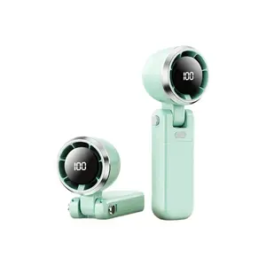 Sparkhq Portable Handheld Turbo Fan, 5 Speeds, <36Db, 4000Mah Battery Operated, up to 10 Working Hours, 3 in 1 Hand Fan Rechargeable with Air Turbo Tech Cooling Fan for Outdoor Activities, Travel, Work Does not apply