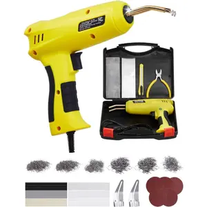 VEVOR Cordless Plastic Welder, 120W Plastic Welding Gun with 400PCS 4 Types Hot Staples, Rechargeable Hot Staple Welding Gun, Plastic Car Bumper Repair Kit for Kayak, Toys, Plastic Crack RepairVEVOR Super Brand Day