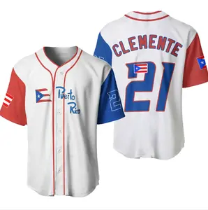 Roberto Clemente Baseball Jersey, Puerto Rico World Game