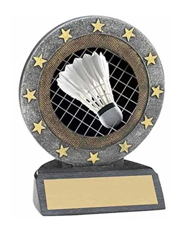buyawardsandtrophies.com Badminton Resin Trophy