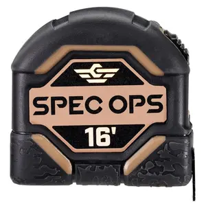 Spec Ops Tools  16 ft. x 2.62 in. Tape Measure, Black