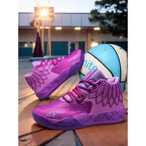 UnisexBasketballShoes,SportyLaceUpNon-slipBasketballShoes,BreathableComfortableSportsShoesforMen&Women,TrackShoes,WorkoutSneakers