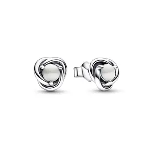 Pandora June Birthstone Eternity Circle Stud Earrings 292335C03