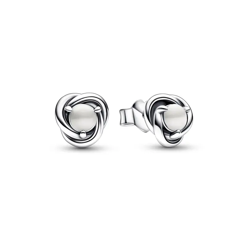 Pandora June Birthstone Eternity Circle Stud Earrings 292335C03