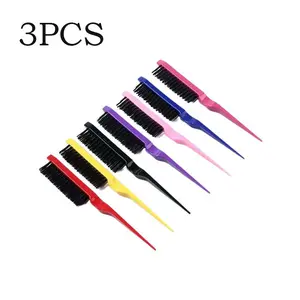 3-Piece Hair Styling Comb Set, Voluminous Curling Brush, Sharp Tail Triple Row Detangling Comb, Perfect for Hairstyling and Finishing, Hair Styling Tools