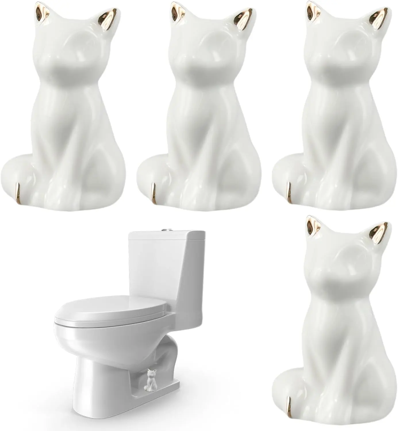 4PCS Bolt Covers Decorative, Avoid Rusting Bowl Bottom Knob Tall Screw Caps