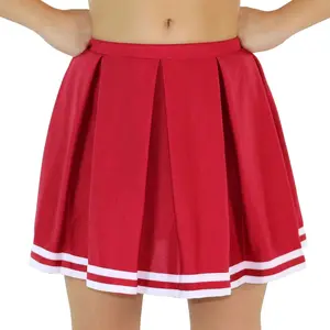 Womens Knit Pleat Cheerlearding Uniform Skirt