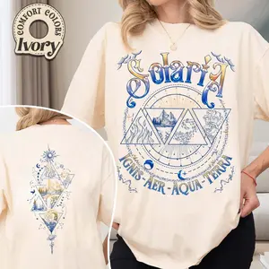 ZA Solaria Comfort Colors Shirt, ZA Merch, Vega Twins Shirt, Zodiac Signs Shirt,Celestial Heirs Shirt, Aer, Ignis, Terra and Aqua Shirt