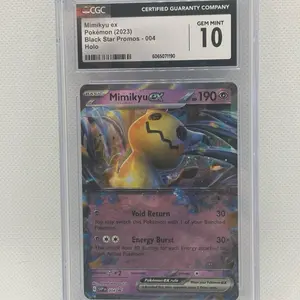 Pokémon 2023 Sv: Scarlet & Violet Promo Mimikyu ex Holo 004 CGC 10 English TCG Gem Mint 190 Void Return Energy Burst
