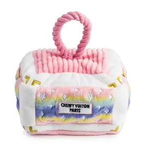 Pink Ombre Trunk Interactive Activity House Dog Toy - Parody design based item