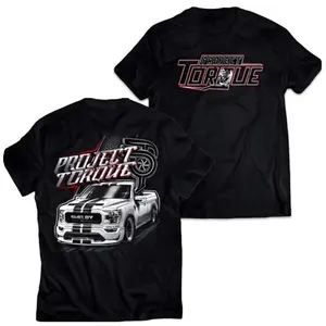 Project Torque Dual-Sided Graphic T-Shirt, Shelby Truck Design, Bold Streetwear for Car Enthusiasts, Perfect Gift for Auto Lovers, Men’s Casual Short Sleeve Top