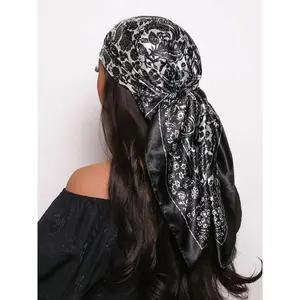 Women's Floral Print Bandana, Boho Style Hair Scarf for Daily Wear, Fashion Hair Accessories for Women & Girls