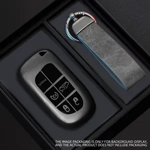 Soft Tpu Car Key Case Fob for Jeep Renegade Compass Grand Cherokee, Chrysler 300C Wrangler Dodge Accessories, Durable Protection