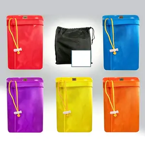 5-Pack 5-Gallon Filter Bags, Reusable Nylon Mesh with Top Opening, 220-25 Micron Filter Screen, Hydroponic Storage Pouch Included