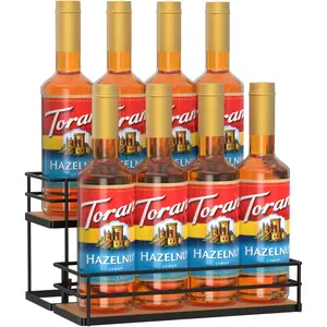 Coffee Syrup Rack Organizer 8 Bottle Syrup Holder Stand 2-Tier Syrup Storage Shelves  Rack for Kitchen Coffee Bar Station