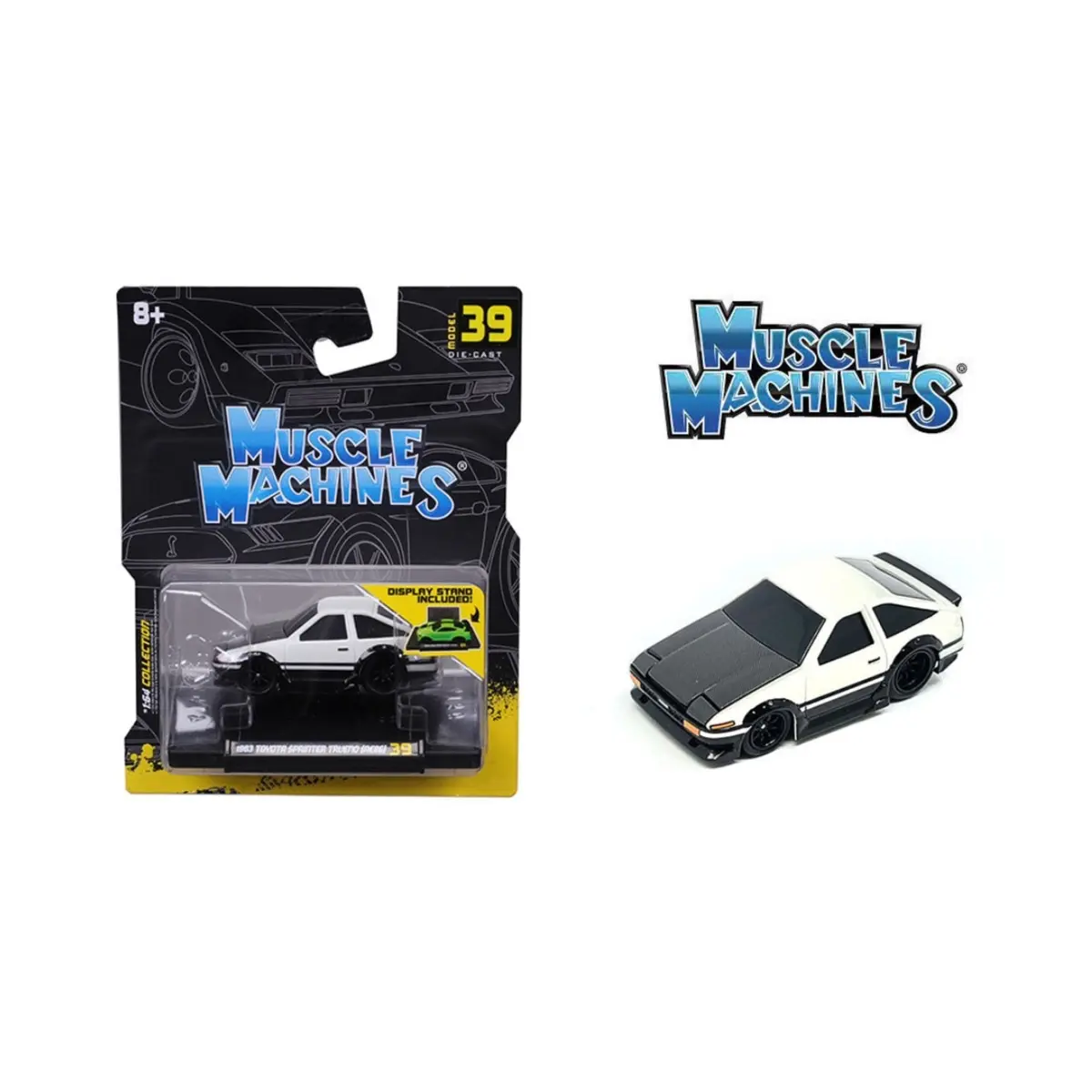 Muscle Machines 1:64 1983-85 Toyota Sprinter Trueno (AE86) Limited Edition - White
