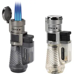 212 MAIN Vertigo Cyclone Windproof Torch Lighter with Triple Burner, Assorted Car and Motorcycle Interior Decoration Accessories