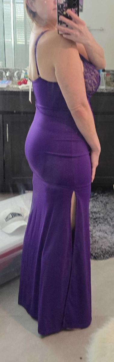 Item: Split Maxi Dress-Purple, L