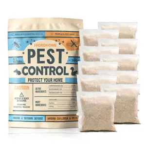 Pest Control Pouches, Rodent Repellent, Mouse Repellents, Peppermint Oil Mice Repellent, Rat Deterrent, Repel Rodents(10Pack)