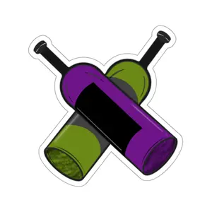 Decorative Wine Sticker - 100% Vinyl with 3M Glue