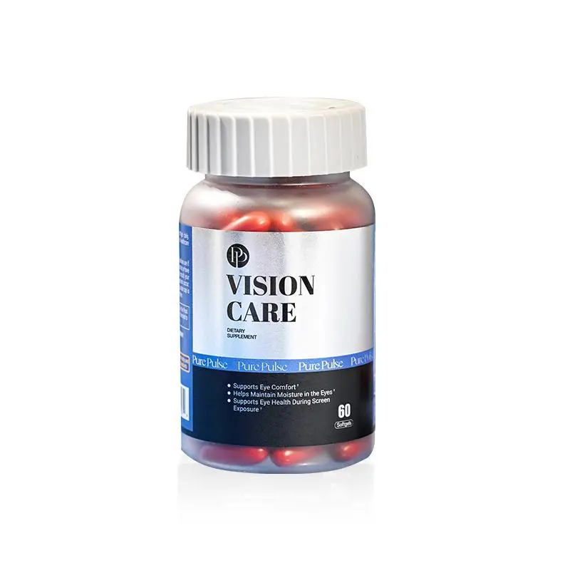 Pure Pulse Vision Care Eye Support Dietary Supplement for US Customers - 60 Count Bottle