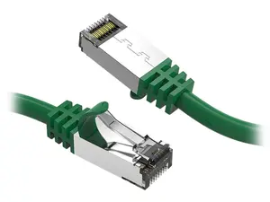 Nippon Labs Cat8 RJ45 1ft Ethernet Patch Internet Network LAN Cable, In/Outdoor, 26AWG, Shielded Latest 40Gbps 2000MHz, Weatherproof S/ftP -in Wall, Outdoor for Gaming/Router/Modem/PC/Switch (Green)