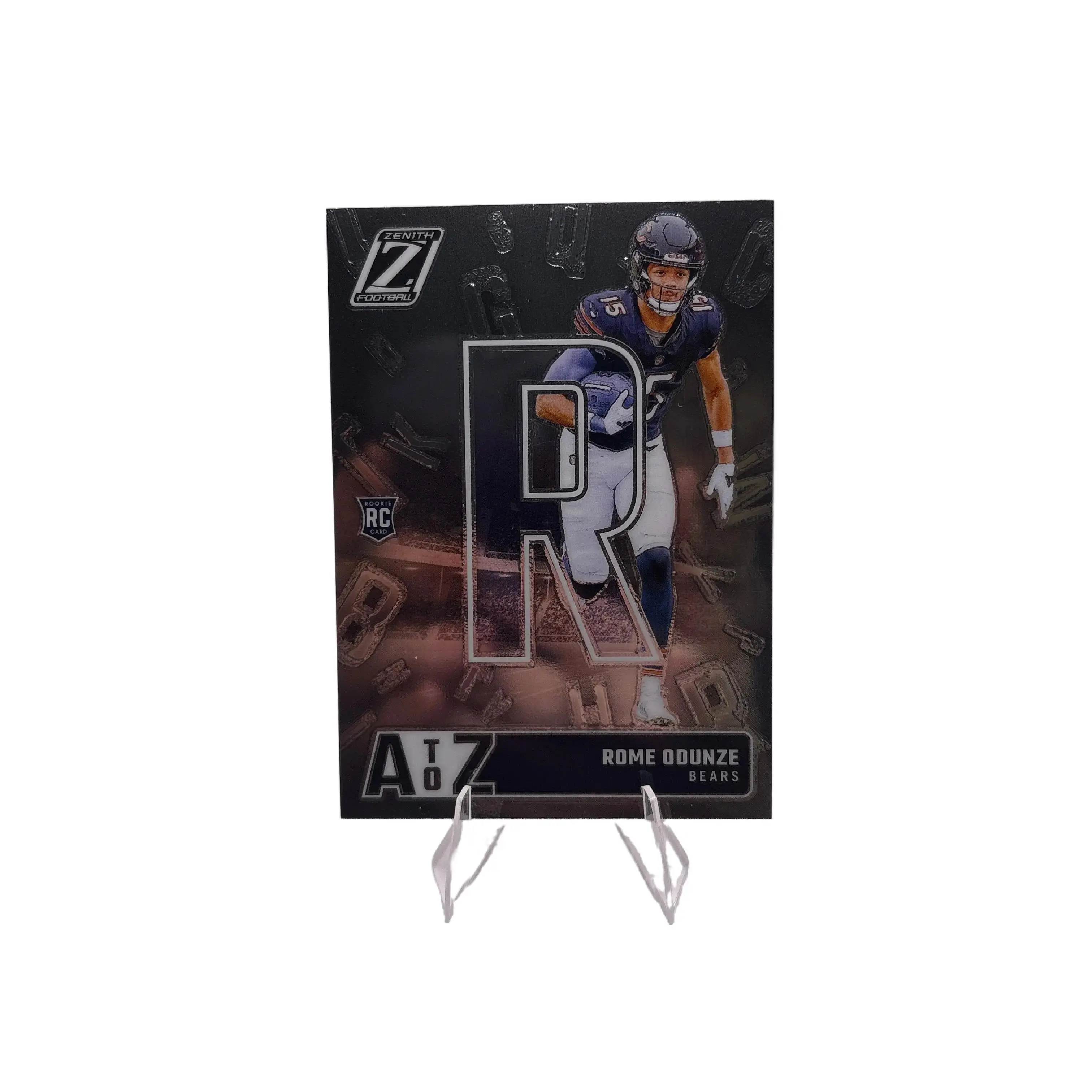 Zenith A To Z Chicago Bears Rome Odunze Trading Card Collectible Sports Memorabilia