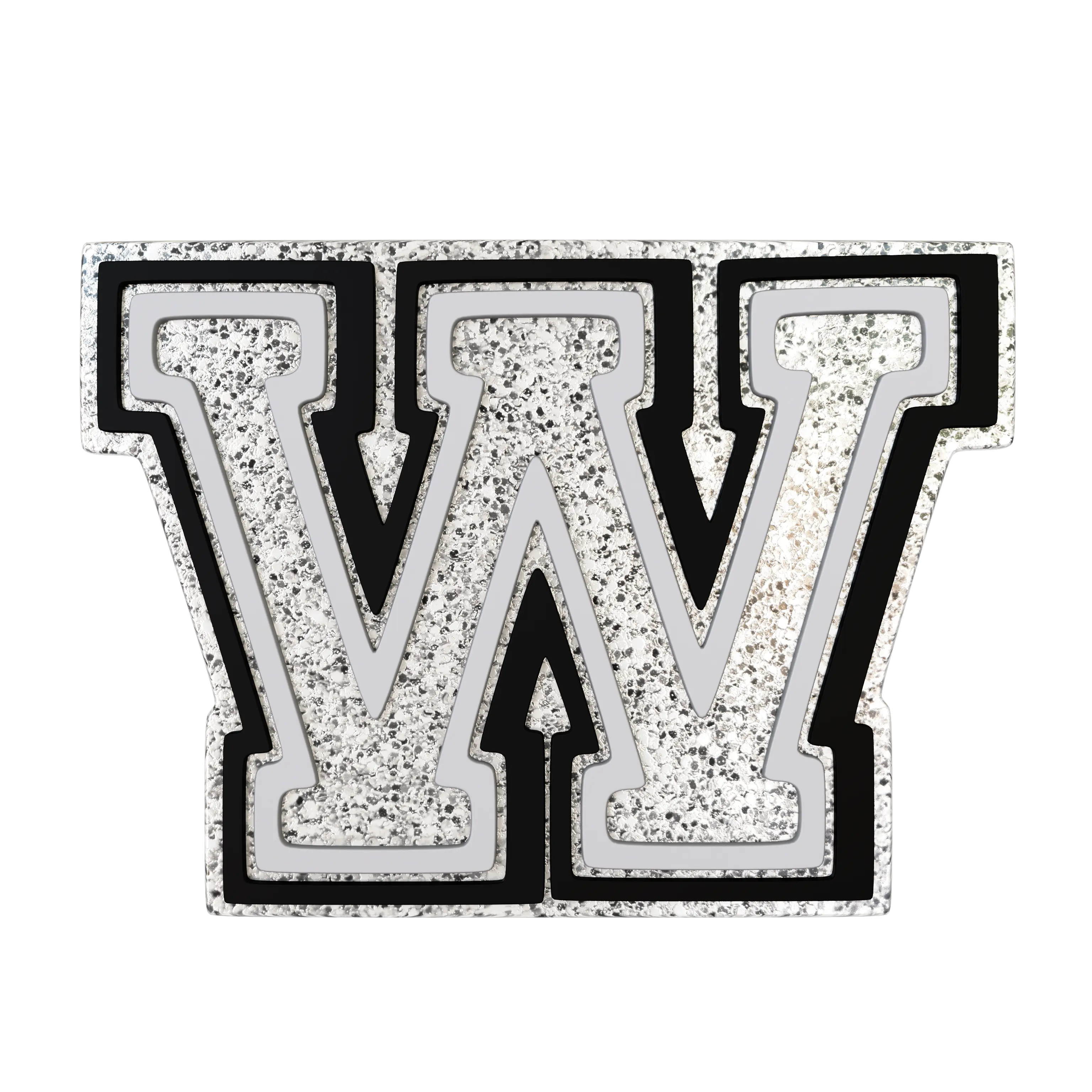 Silver Letter W