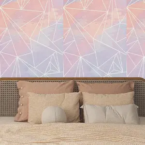 Modern Minimalist Geometric Pattern Wallpaper, 1 Roll Self-adhesive Waterproof Removable Wallpaper, Decorative Wallpaper for Home Living Room Bedroom