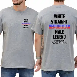 "White Straight Republican Male Legend" T-Shirt