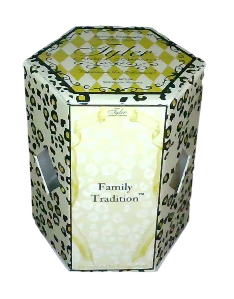 Tyler Candle Company Family Tradition Hand-Poured Paraffin Wax Votive Candle - Vanilla Scent, Creamy Fragrance, Includes Tyler Matches for Home Decor, Ideal Gift for Aroma Enhancement