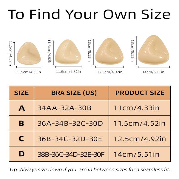 COCODOLL Sticky bra pads,Removable Bra Pads,Inserts-Instant Lift& Push-Up Pads,Washable Silicone Bra Boosters For 2 Cup Sizes Enhancement