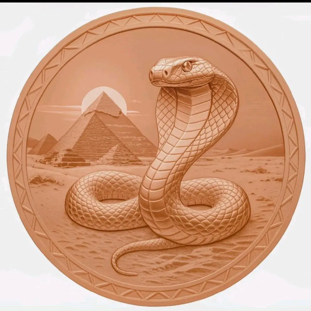 5 oz Pure .999 Fine Copper Round - World of Dragons Series High Relief 3D