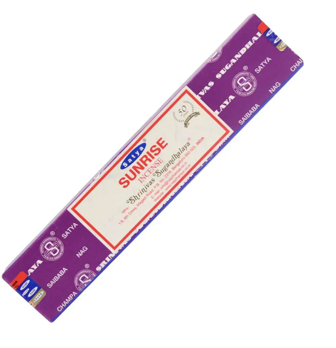 Satya Golden Sunrise Scent Incense, 15g Box (Cultural Collectible Incense Product)