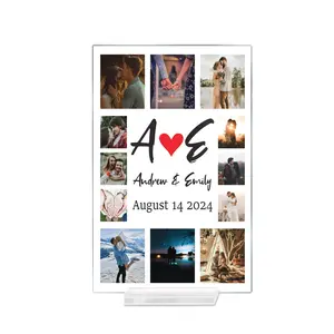 MIRACLE PRINTS Personalized Acrylic Plaque for Couples- A Timeless Anniversary Keepsake Custom Acrylic Sign - Small Acrylic Business Signs - Custom Text Sign - TableTop Acrylic Signs - Acrylic plaque Decor Mount