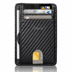 Ciana Slim Faux Leather Wallets For Men & Women minimalist wallet credit