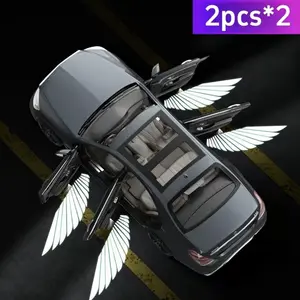 2pcs GMC Universal Carbon Fiber Door Welcome Lights - Stylish LED Door Projector Lights for GMC Models, Easy Installation, Durable Design, Enhances Vehicle Aesthetics - Perfect Upgrade for GMC Trucks & SUV